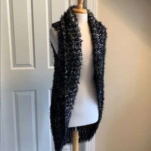 Sleeveless Shrug Sweater - Chico's - Black/White